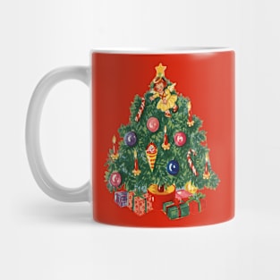 1980s Ugly Christmas Sweater Retro Christmas Tree Mug